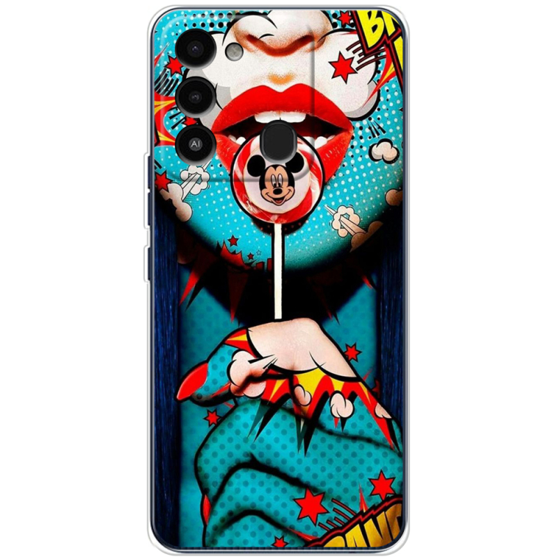 Чехол BoxFace Tecno Spark Go 2022 Girl Pop Art