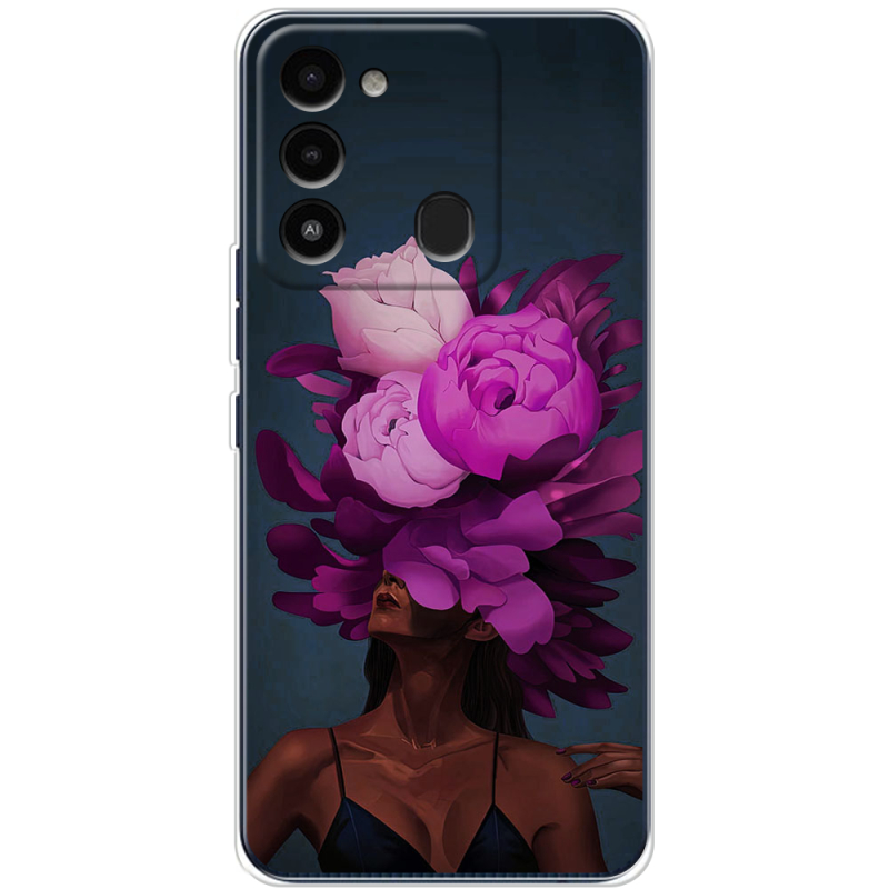 Чехол BoxFace Tecno Spark Go 2022 Exquisite Purple Flowers