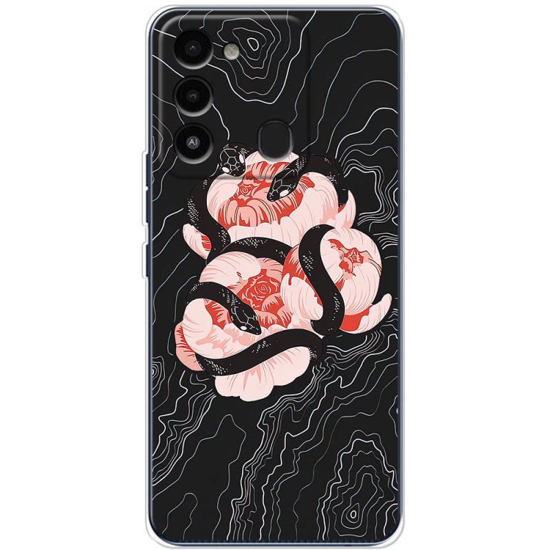 Чехол BoxFace Tecno Spark Go 2022 Snake Rose