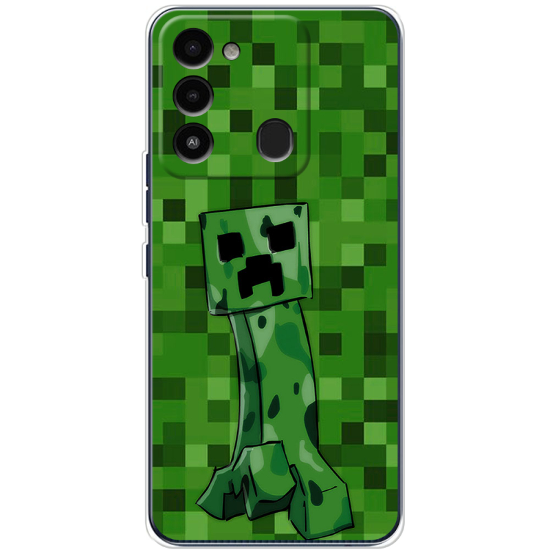 Чехол BoxFace Tecno Spark Go 2022 Minecraft Creeper