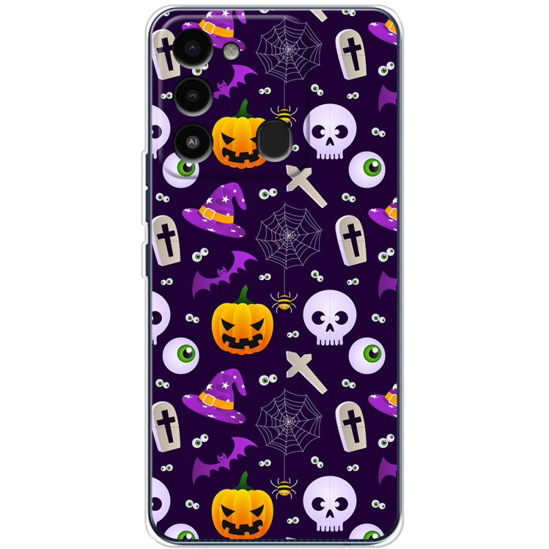 Чехол BoxFace Tecno Spark Go 2022 Halloween Purple Mood