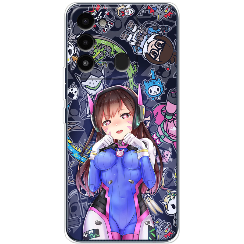 Чехол BoxFace Tecno Spark Go 2022 Overwatch D.VA