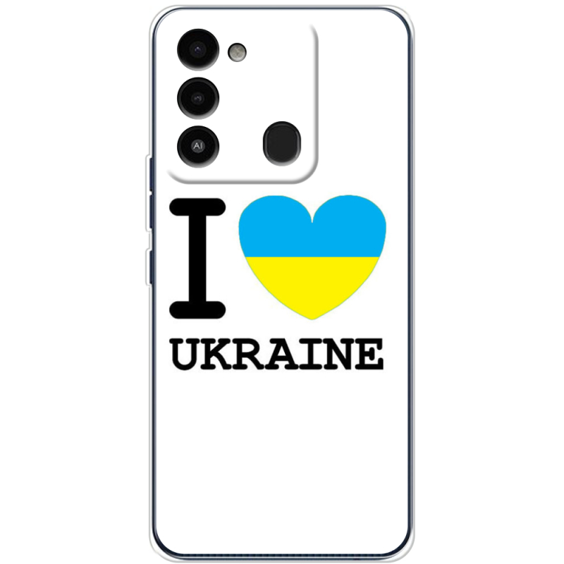 Чехол BoxFace Tecno Spark Go 2022 I love Ukraine