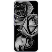 Чехол BoxFace Tecno Spark Go 2022 Black and White Roses