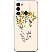 Чехол BoxFace Tecno Spark Go 2022 Flower Hands