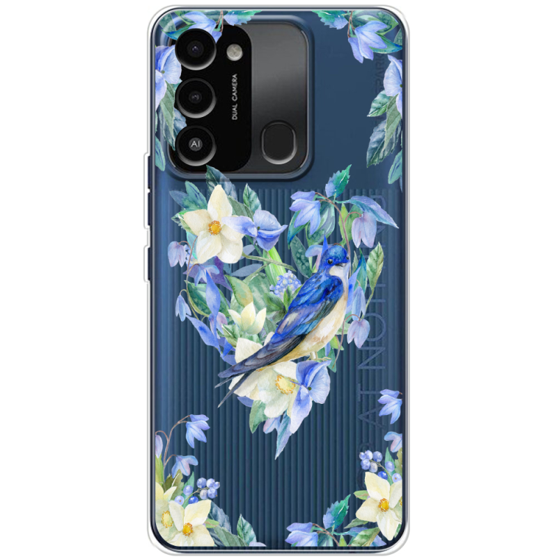 Прозрачный чехол BoxFace Tecno Spark Go 2022 Spring Bird