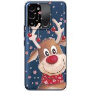 Прозрачный чехол BoxFace Tecno Spark Go 2022 Winter Deer