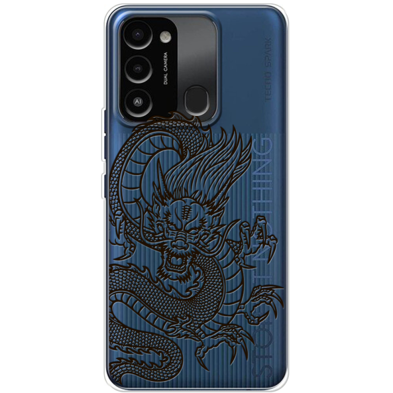 Прозрачный чехол BoxFace Tecno Spark Go 2022 Chinese Dragon