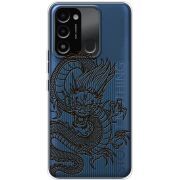 Прозрачный чехол BoxFace Tecno Spark Go 2022 Chinese Dragon