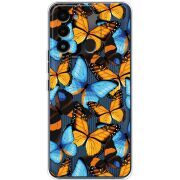 Прозрачный чехол BoxFace Tecno Spark Go 2022 Butterfly Morpho