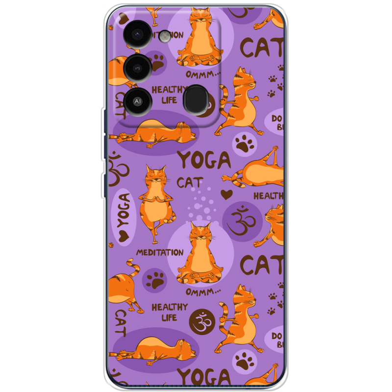 Чехол BoxFace Tecno Spark 8C Yoga Cat