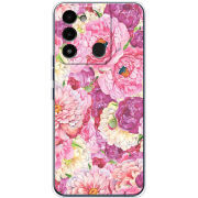 Чехол BoxFace Tecno Spark 8C Pink Peonies