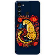 Чехол BoxFace Tecno Spark 8C Petrykivka Leopard