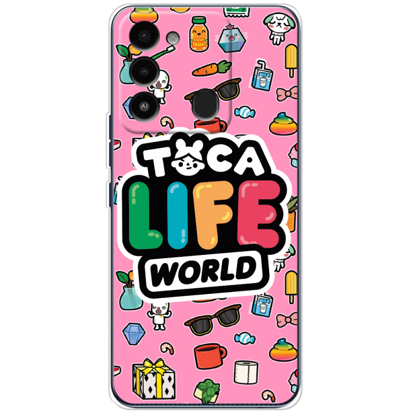 Чехол BoxFace Tecno Spark 8C Toca Boca Life World