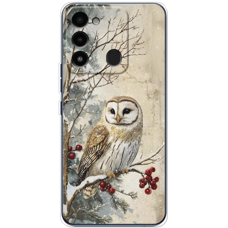 Чехол BoxFace Tecno Spark 8C Christmas Owl