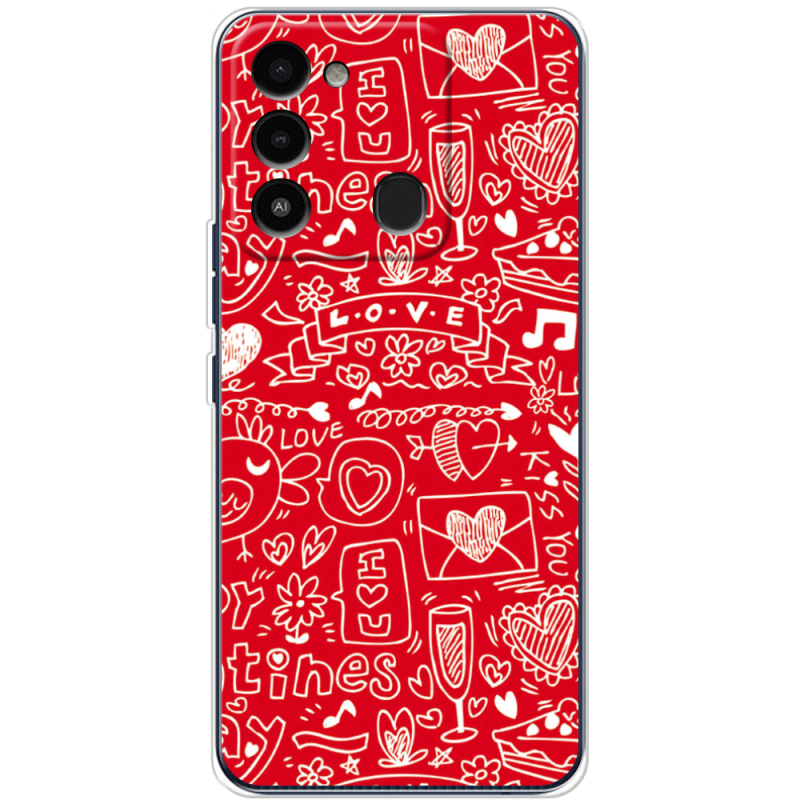 Чехол BoxFace Tecno Spark 8C Happy Valentines