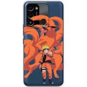 Прозрачный чехол BoxFace Tecno Spark 8C Naruto and Kurama