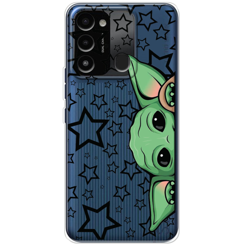 Прозрачный чехол BoxFace Tecno Spark 8C Baby Yoda