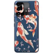 Прозрачный чехол BoxFace Tecno Spark 8C Japanese Koi Fish