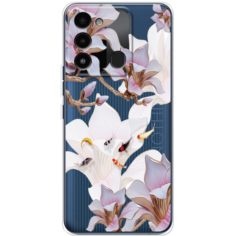 Прозрачный чехол BoxFace Tecno Spark 8C Chinese Magnolia