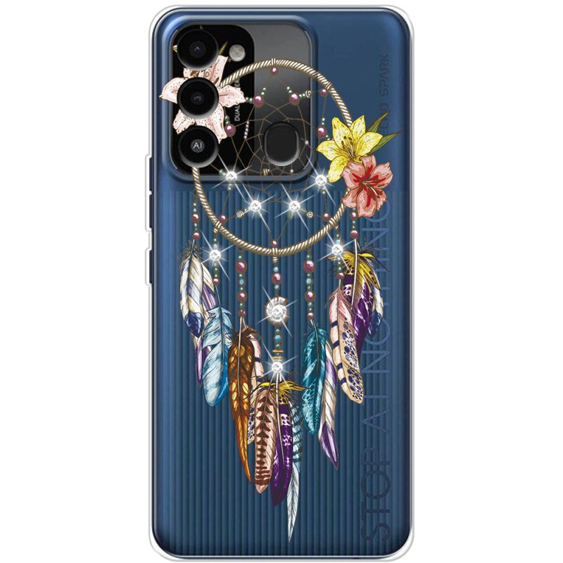 Чехол со стразами BoxFace Tecno Spark 8C Dreamcatcher