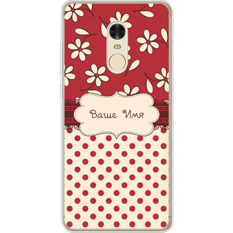 Чехол Uprint Xiaomi Redmi Note 4x Именной Polka Dots