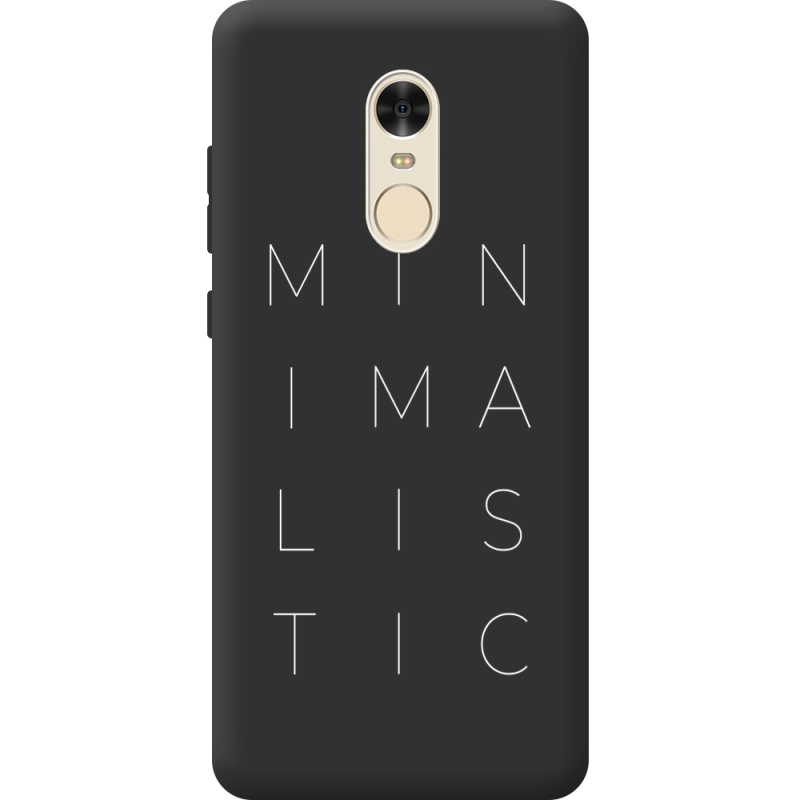 Черный чехол BoxFace Xiaomi Redmi Note 4x Minimalistic