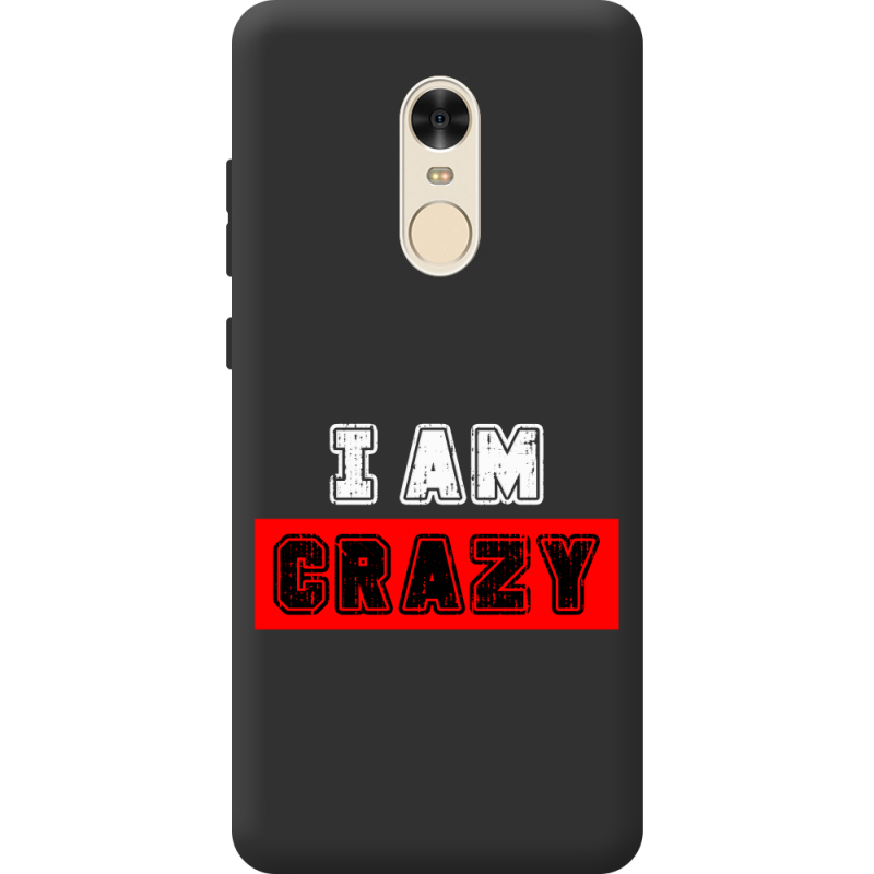 Черный чехол BoxFace Xiaomi Redmi Note 4x I'm Crazy