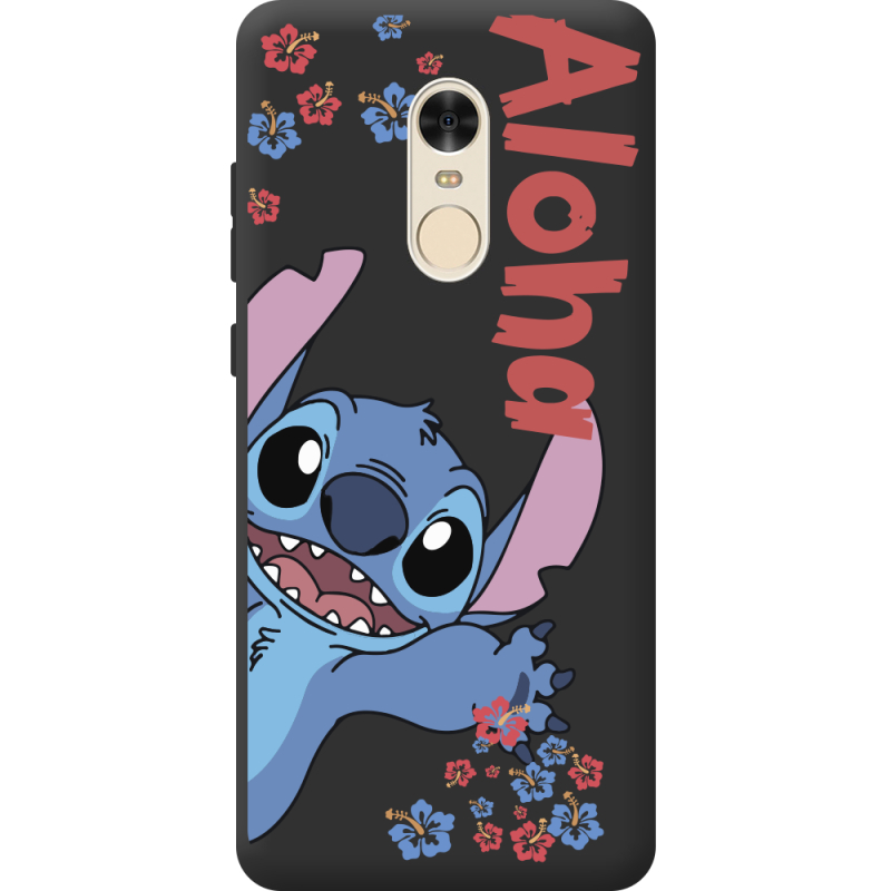 Черный чехол BoxFace Xiaomi Redmi Note 4x Гавайський гість Stich