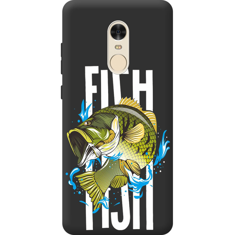 Черный чехол BoxFace Xiaomi Redmi Note 4 Fish