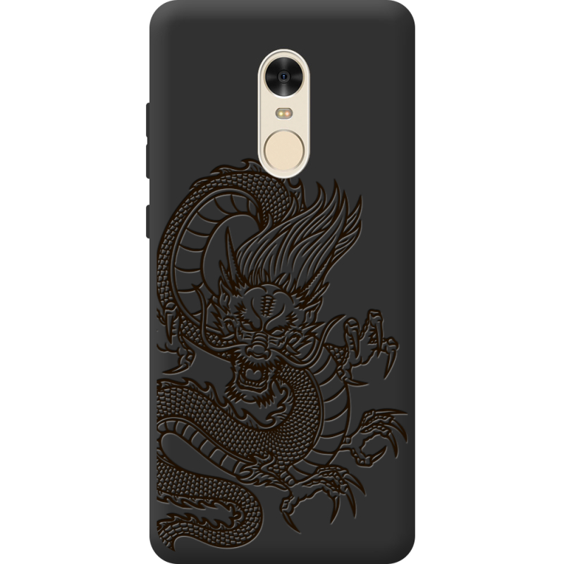 Черный чехол BoxFace Xiaomi Redmi Note 4 Chinese Dragon