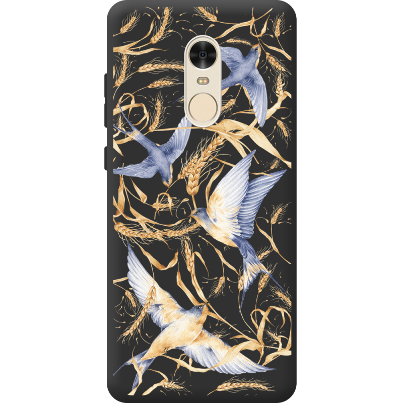 Черный чехол BoxFace Xiaomi Redmi Note 4 Ластівки