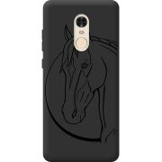 Черный чехол BoxFace Xiaomi Redmi Note 4 Horse