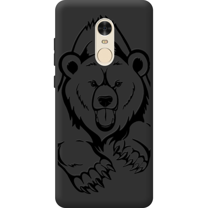 Черный чехол BoxFace Xiaomi Redmi Note 4 Grizzly Bear