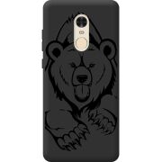 Черный чехол BoxFace Xiaomi Redmi Note 4 Grizzly Bear