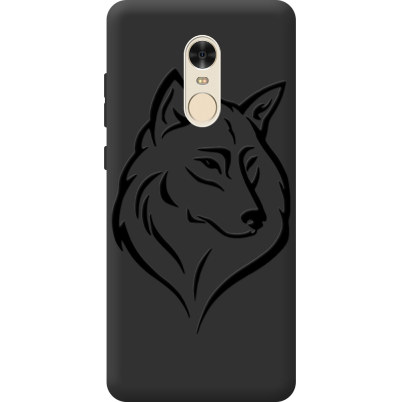 Черный чехол BoxFace Xiaomi Redmi Note 4 Wolf