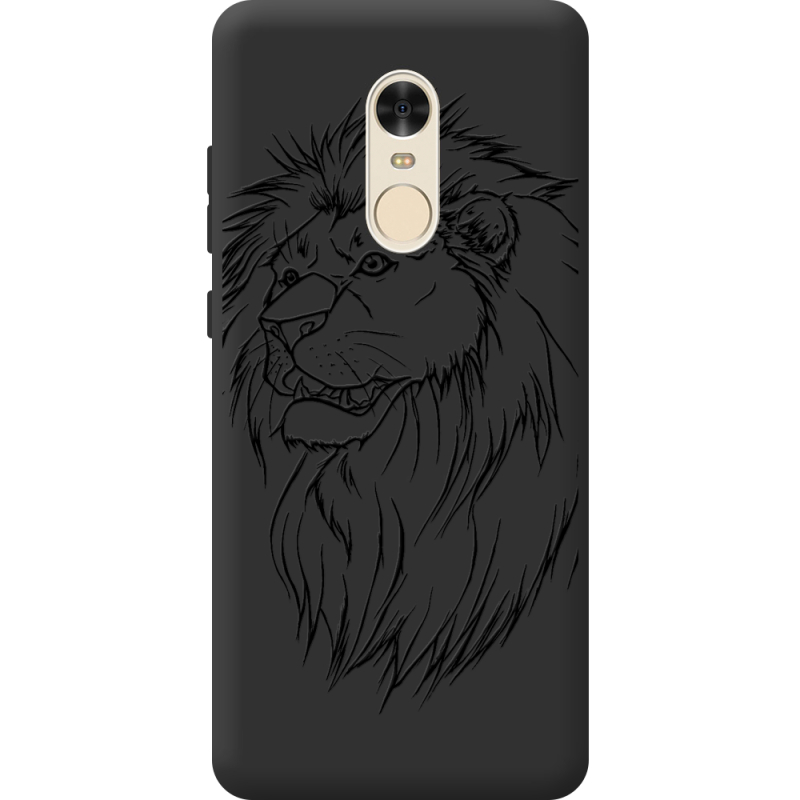 Черный чехол BoxFace Xiaomi Redmi Note 4 Lion