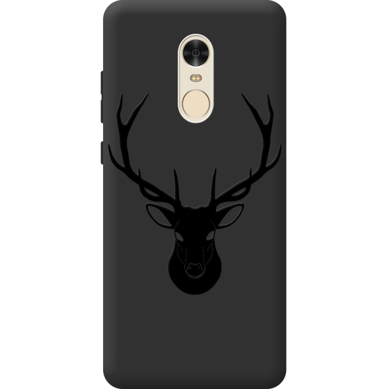 Черный чехол BoxFace Xiaomi Redmi Note 4 Deer