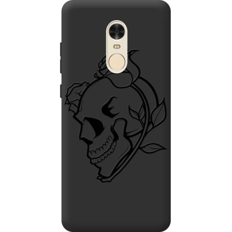 Черный чехол BoxFace Xiaomi Redmi Note 4 Skull and Roses