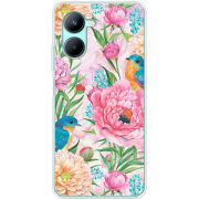 Чехол BoxFace Realme C33 Birds in Flowers