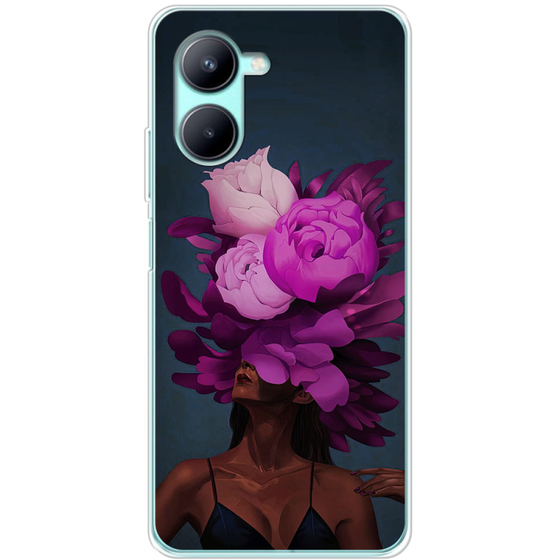 Чехол BoxFace Realme C33 Exquisite Purple Flowers