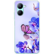 Чехол BoxFace Realme C33 Orchids and Butterflies