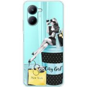 Прозрачный чехол BoxFace Realme C33 City Girl