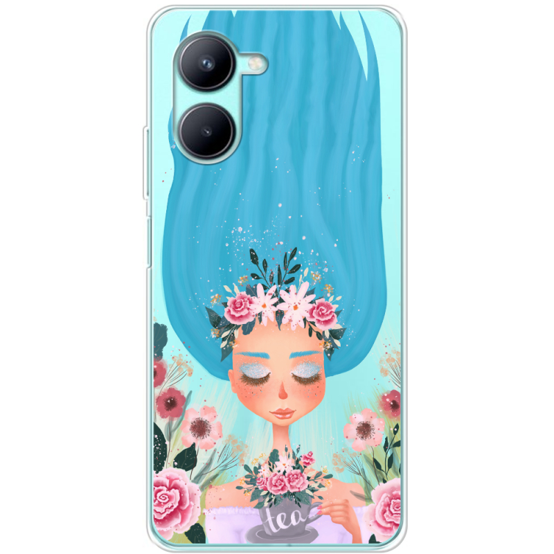 Прозрачный чехол BoxFace Realme C33 Blue Hair