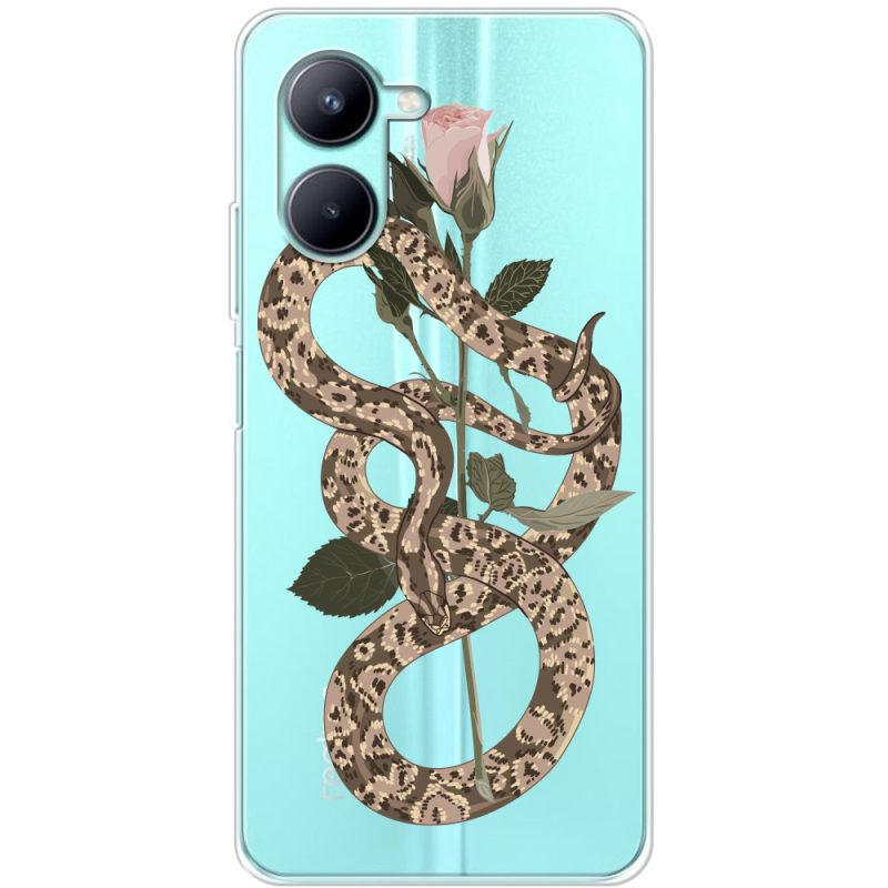 Прозрачный чехол BoxFace Realme C33 Glamor Snake