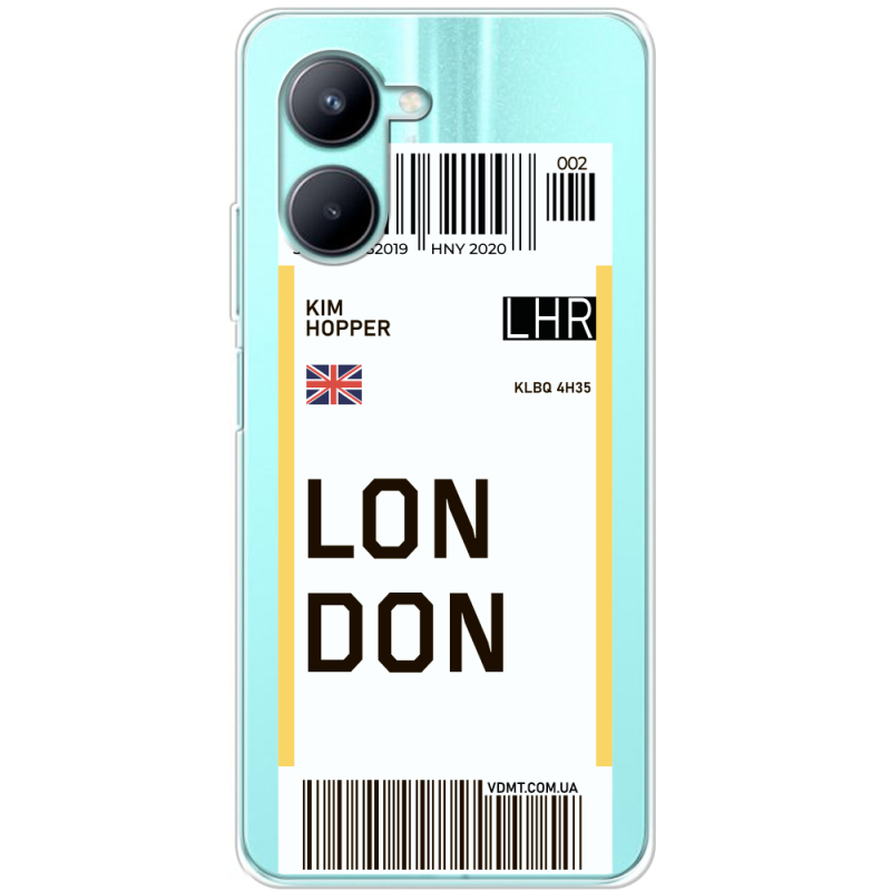 Прозрачный чехол BoxFace Realme C33 Ticket London