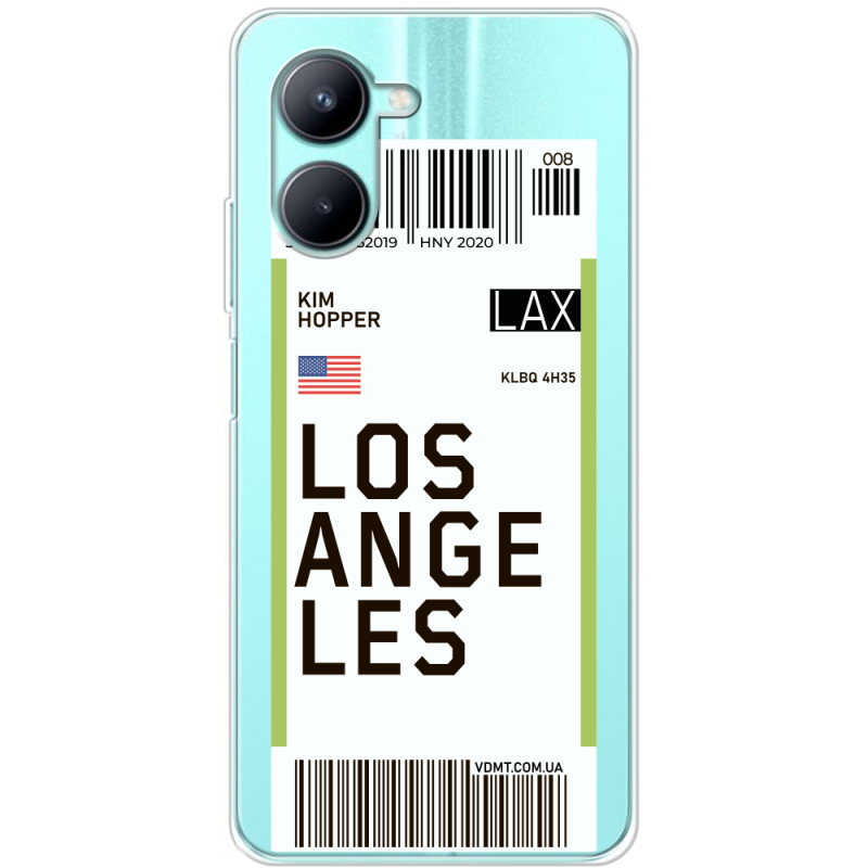 Прозрачный чехол BoxFace Realme C33 Ticket Los Angeles