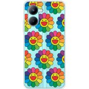 Прозрачный чехол BoxFace Realme C33 Hippie Flowers