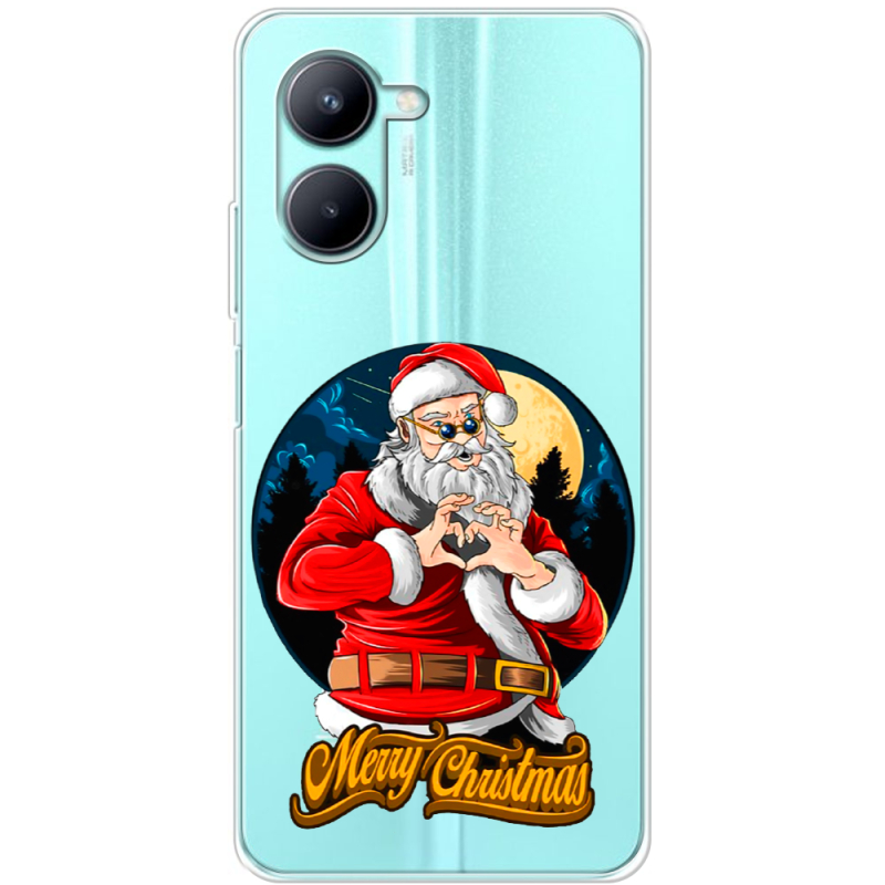 Прозрачный чехол BoxFace Realme C33 Cool Santa