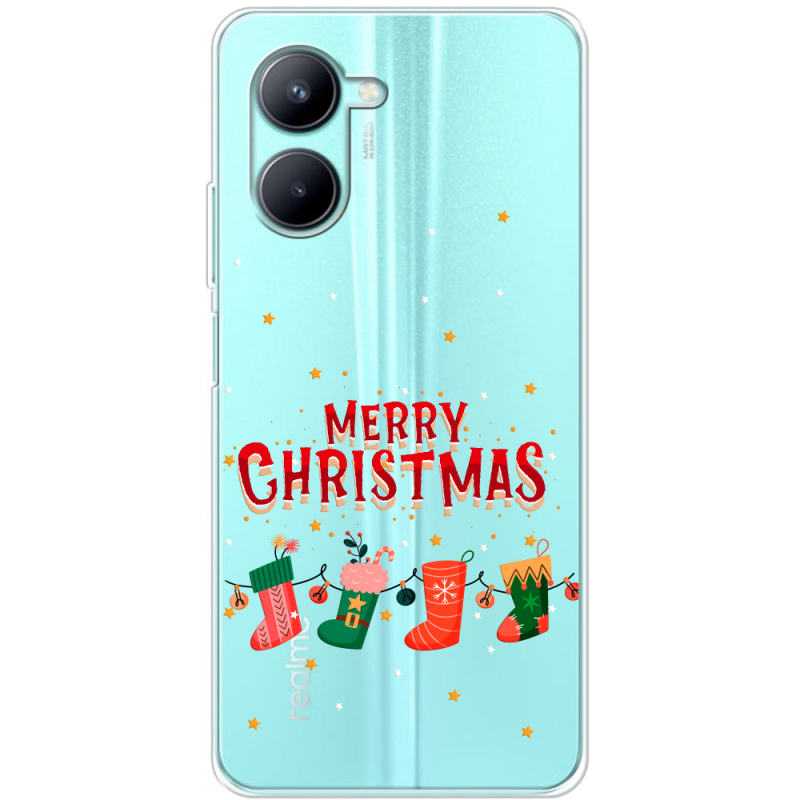 Прозрачный чехол BoxFace Realme C33 Merry Christmas